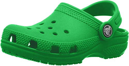 Crocs Classic Clog K, Zuecos Unisex Niños, Grass Green, 25/26 EU