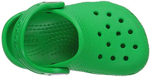Crocs Classic Clog K, Zuecos Unisex Niños, Grass Green, 25/26 EU