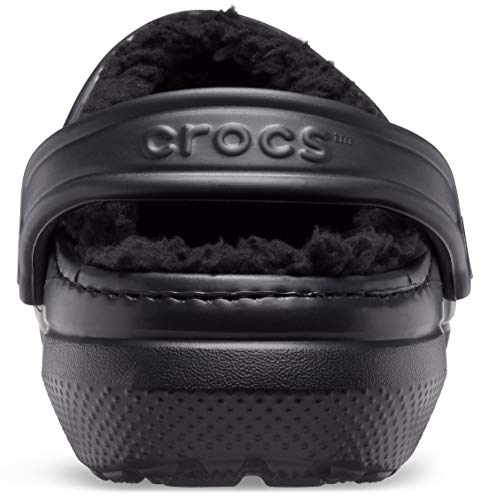 Crocs Classic Lined Clog, Zuecos Unisex, Negro, 39/40 EU