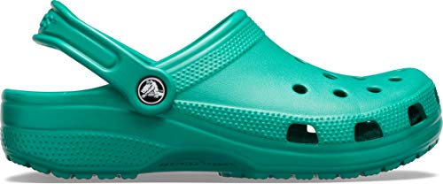 Crocs Classic Zuecos con Correa Trasera Unisex Adulto Deep Green 37-38