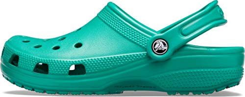 Crocs Classic Zuecos con Correa Trasera Unisex Adulto Deep Green 37-38