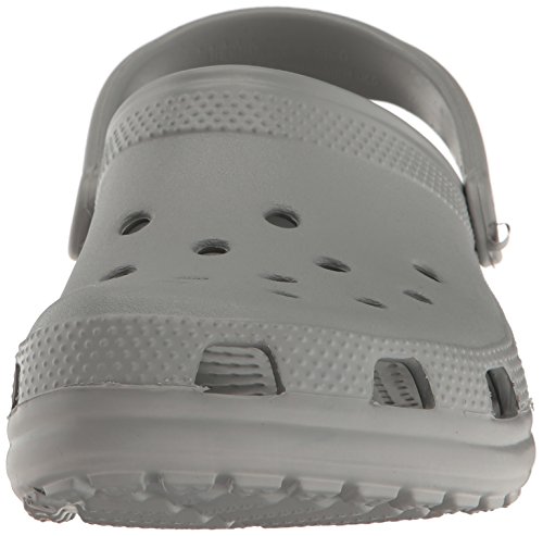 Crocs Classic Zuecos con Correa Trasera Unisex Adulto Light Grey 37-38