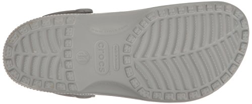 Crocs Classic Zuecos con Correa Trasera Unisex Adulto Light Grey 37-38