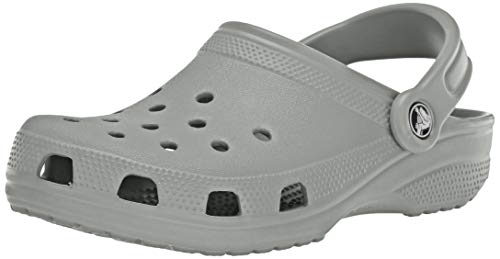 Crocs Classic Zuecos con Correa Trasera Unisex Adulto Light Grey 37-38