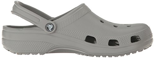 Crocs Classic Zuecos con Correa Trasera Unisex Adulto Light Grey 37-38