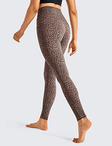 CRZ YOGA Mujer Mallas Deportivo Pantalón Elastico para Running Fitness-71cm Estampado de Leopardo 2 38