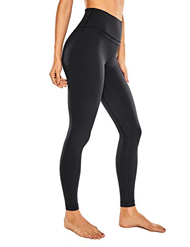 CRZ YOGA Mujer Mallas Deportivo Pantalón Elastico para Running Fitness-71cm Negro 38