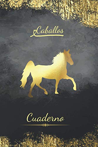 Cuaderno Caballos: Cuaderno de Notas con Motivo | 6*9 pulgadas | Notebook Para los Amantes de los Caballos | Idea del Regalo para Mujer
