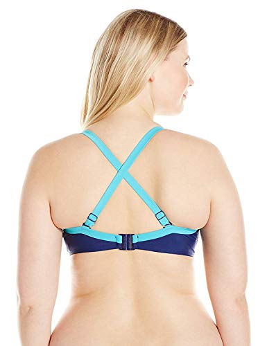 Curvy Kate CS4061-Tops de bikini Mujer Azul Indigo Mix 65G