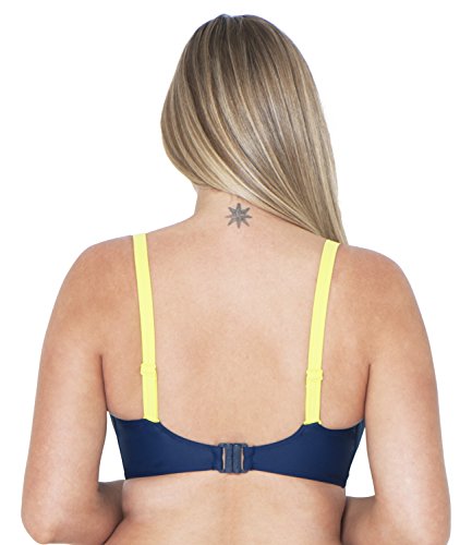 Curvy Kate Maya Balcony Bikini Tops, Azul Mix, 110G para Mujer