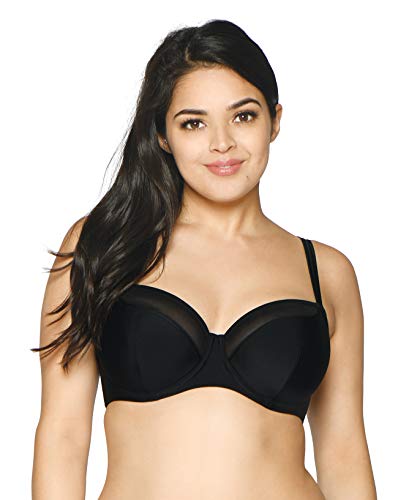 Curvy Kate Sheer Class Parte de Arriba de Bikini, Negro (Black Black), 80L (Talla del Fabricante: 30K) para Mujer