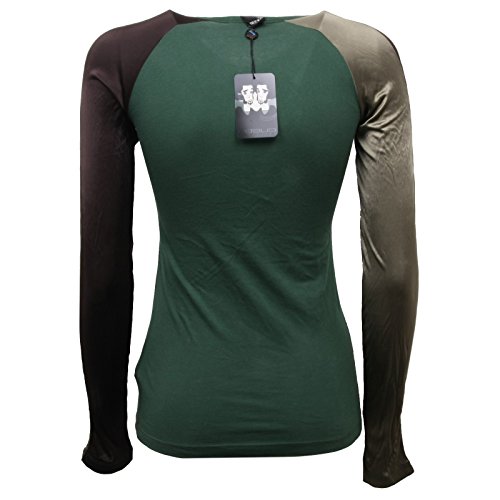 Custo C8614 Maglia Donna Barcelona Verde Green t-Shirt Woman [1/S]