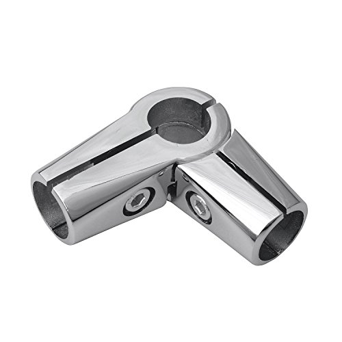 D25 (paquete de 1 ud.) Ropa para muebles Riel de armario stock 25 mm cromado 2 tubos redondos de soporte metálico