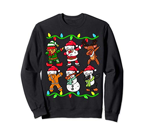 Dabbing Santa Claus Navidad Elfo Niños Niñas Regalos Sudadera