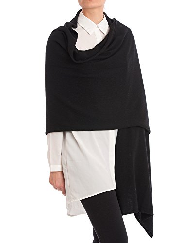 DALLE PIANE CASHMERE - Estola mezcla de cachemira - Mujer, Color: Negro, Talla única