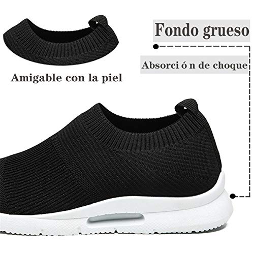 Damyuan Hombres Zapatillas de Deporte Ligero Superficie Neta Transpirable Zapatos de Trabajo Fitness Corriendo Zapatos Casuales Zapatos de Hombre