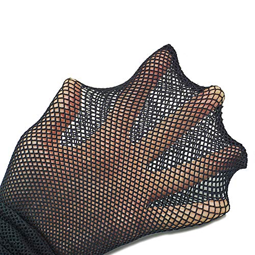 DANCEYOU Medias Rejilla Baile Profesional Pantimedia de Red Sexy para Niña y Mujer, Negro S/M