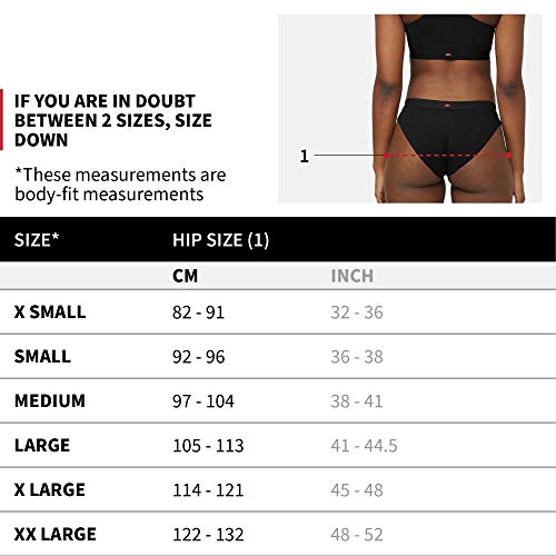 DANISH ENDURANCE Braguita Estilo Bikini Slip de Algodón Orgánico, Pack de 3, Negro, Gris, Azul (Negro, Medium)