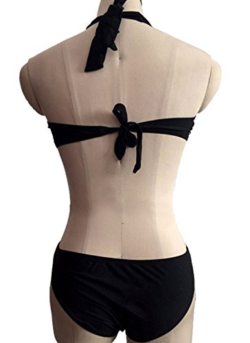 DATO Mujer Trajes de Baño una Pieza Monokini Trikini Acolchado Push Up Bikini Bañador Ropa de Playa