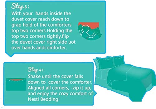 DayDayFun Juego de edredón de 3 Piezas Patrón de Flamenco Funda de Cama Flamingo Bird Flores Tropicales Frutas Pines Arte de Estilo Vintage Tamaño Completo Amarillo Verde Rosa pálido