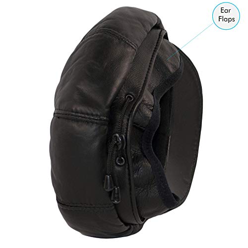 Dazoriginal Baker Boy Mujer Boina Cuero Gorra Negra Piel Gatsby Beret Sombrero