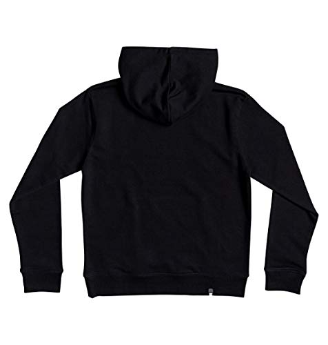 DC Shoes Star-Sudadera con Capucha para Chicos 8-16, Niños, Black/Snow White, 12/M
