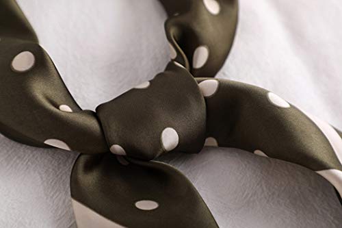 DEBAIJIA Bufanda Cuadrada Seda mujeres Suave Señora Turbante 70 * 70 cm