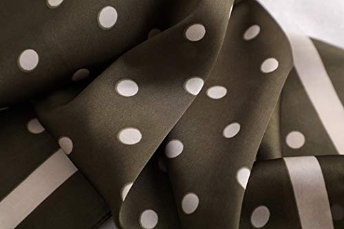 DEBAIJIA Bufanda Cuadrada Seda mujeres Suave Señora Turbante 70 * 70 cm