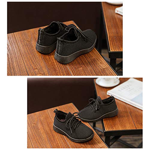 DEBAIJIA Niñas Niños Zapatos de Deportivos 3-10 Años Zapatillas Tejido Neto Malla Casual Suave Suela Moda Antideslizante Lindas Transpirable Caminar Al Aire Libre Ligero Correr Turismo