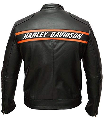 DeColure Goldberg Harley Davidson - Chaqueta de piel sintética para motocicleta
