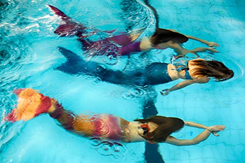 Decool 2020 recién llegados Traje de baño Cola Sirena Bikini 100-170cm Altura para niñas Adultos natación