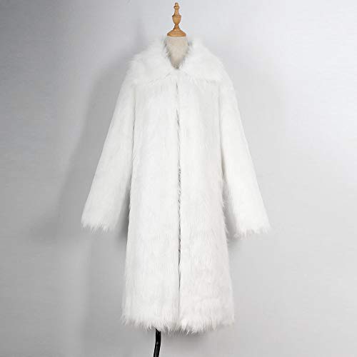 DEELIN Abrigo De Piel De Gran TamañO De Los Hombres, 2018 Invierno Moda Informal Caliente Piel Gruesa Cuello Chaqueta Chaqueta De Piel SintéTica Abrigo Cardigan Chaqueta De Felpa Abrigo