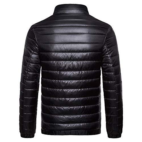 DEELIN Los Hombres De Abajo Chaqueta, Moda Informal Caliente De Manga Larga De Color SóLido Soporte De Cuello Grueso Chaqueta Acolchada De AlgodóN Chaqueta