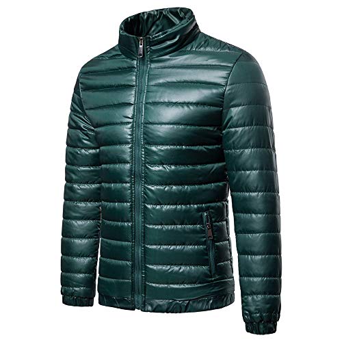 DEELIN Los Hombres De Abajo Chaqueta, Moda Informal Caliente De Manga Larga De Color SóLido Soporte De Cuello Grueso Chaqueta Acolchada De AlgodóN Chaqueta