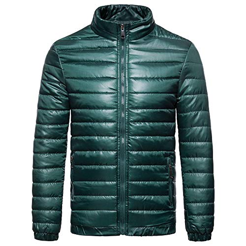 DEELIN Los Hombres De Abajo Chaqueta, Moda Informal Caliente De Manga Larga De Color SóLido Soporte De Cuello Grueso Chaqueta Acolchada De AlgodóN Chaqueta