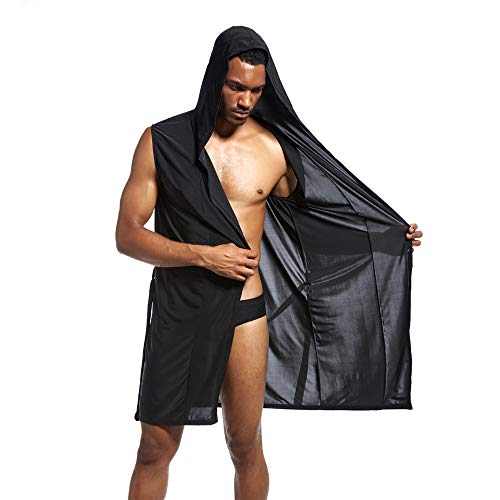 DEELIN Ropa De Dormir Cómoda Suelta De Los Hombres Sexy LenceríA Bata Camisón Pure Cap Blusa Tops