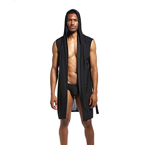 DEELIN Ropa De Dormir Cómoda Suelta De Los Hombres Sexy LenceríA Bata Camisón Pure Cap Blusa Tops