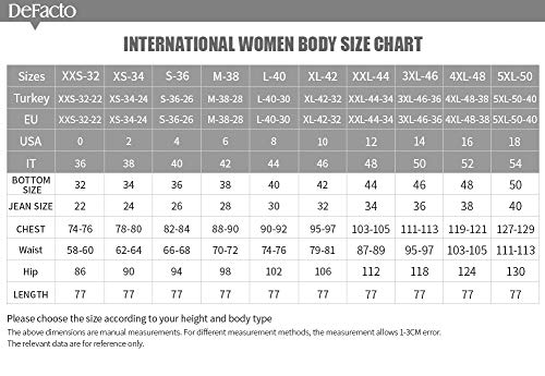 DeFacto Sudadera básica para mujer, cuello redondo, 100% acrílico, jersey de manga larga Negro L