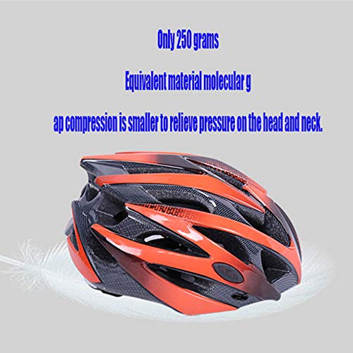 DEI QI Casco de Ciclismo, Casco para Ciclista Masculino y Femenino, Moldeo Integrado, Casco, Equipo para Montar (Size : L)