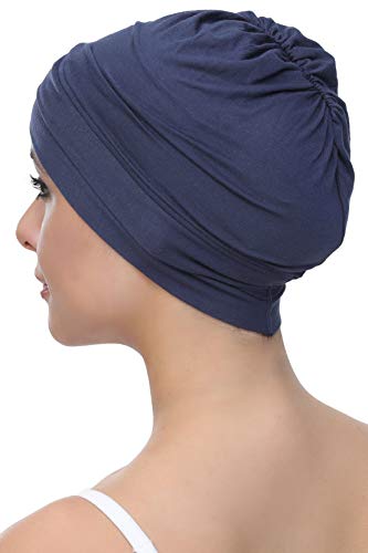 Deresina W gorro de algodón para la quimioterapia, la pérdida de cabello (Denim)