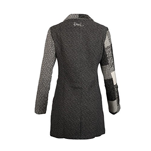 Desigual Abrig_Ibiza, Abrigo para Mujer, Gris (Gris Vigore Claro), 42 (Talla FR/ES: 44)