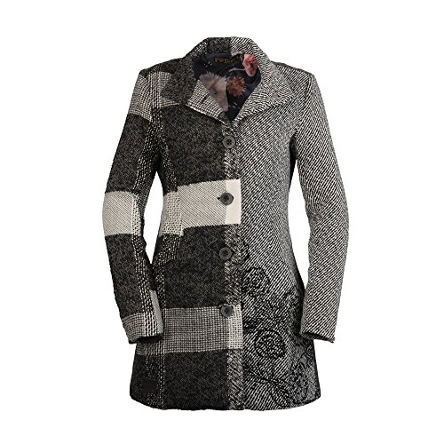 Desigual Abrig_Ibiza, Abrigo para Mujer, Gris (Gris Vigore Claro), 42 (Talla FR/ES: 44)