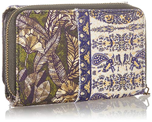 Desigual Accessories Fabric Medium Wallet, Tamaño Mediano. para Mujer, Negro, U