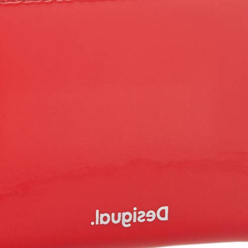 Desigual Accessories PU Medium Wallet, Tamaño Mediano. para Mujer, Rojo, U