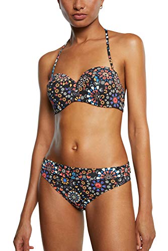 Desigual Biki_Bahamas B Bikini, Negro, M para Mujer