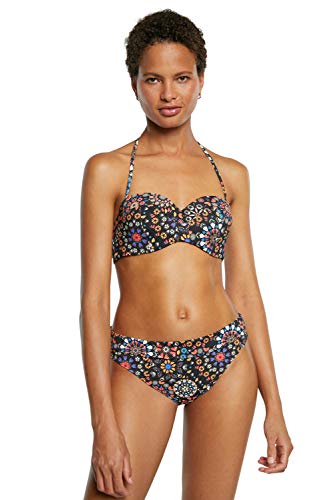 Desigual Biki_Bahamas B Bikini, Negro, M para Mujer