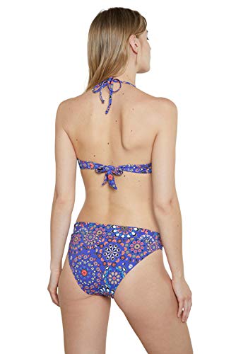 Desigual Biki_Bahamas B Parte Inferior de Bikini, Azul, XL para Mujer