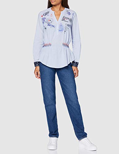 Desigual BLUS_Dante, Azul, L para Mujer