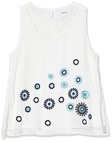 Desigual Blus_tebas, Blanco (Blanco 1000), XL para Mujer