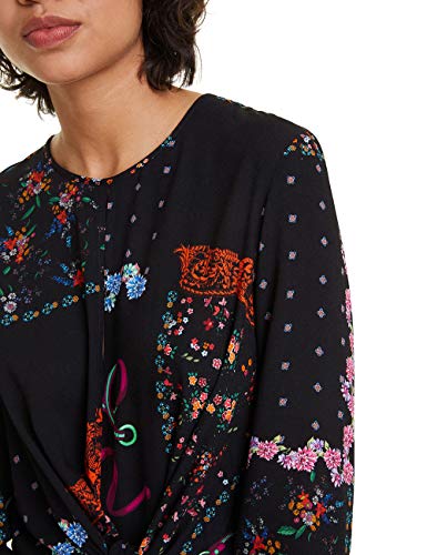 Desigual Dress Leia Vestido, Negro (Negro 2000), 42 para Mujer